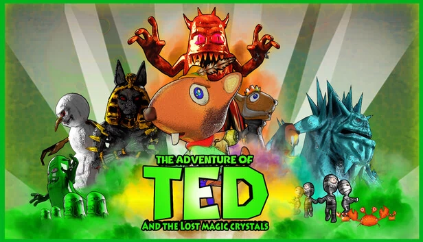 泰德的冒险与失落的魔法水晶（The Adventure of TED  and the lost magic crystals） 游戏封面