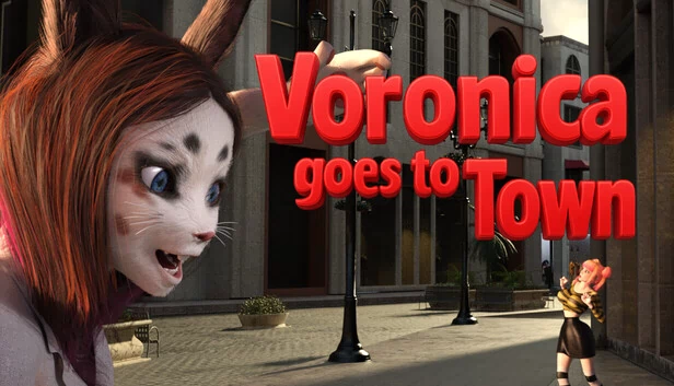 沃罗妮卡进城：吞食冒险（Voronica Goes to Town: a Vore Adventure） 游戏封面