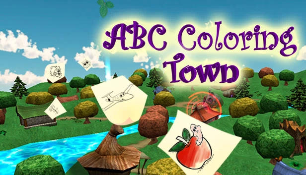 ABC染色镇（ABC Coloring Town） 游戏封面