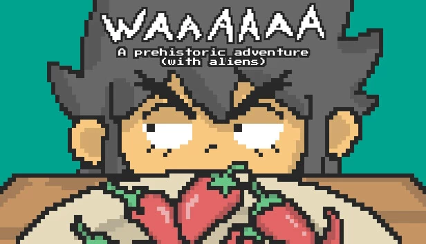 哇啊啊啊：史前外星人冒险（Waaaaaa: A Prehistoric Adventure With Aliens） 游戏封面
