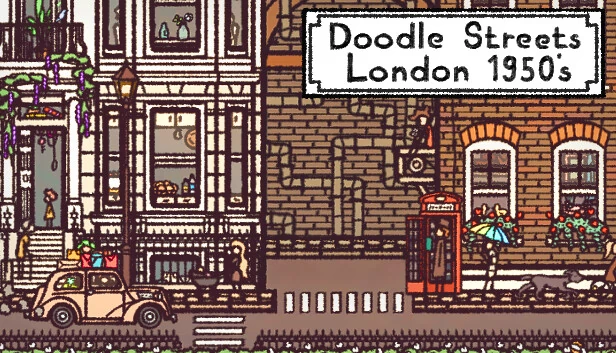 涂鸦街道：伦敦1950年代（Doodle Streets: London 1950's） 游戏封面