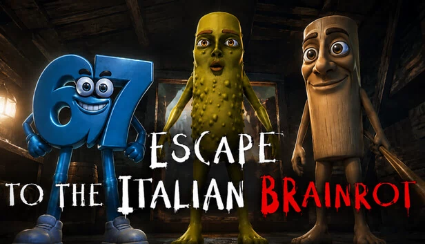 逃离意大利脑腐（Escape to the Italian brainrot） 游戏封面