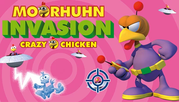 疯狂小鸡入侵：摩尔胡恩入侵（Moorhuhn Invasion - Crazy Chicken Invasion） 游戏封面