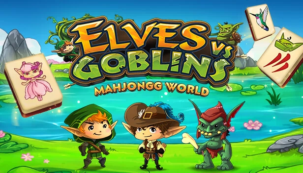 精灵与哥布林：麻将世界（Elves vs Goblins Mahjongg World） 游戏封面