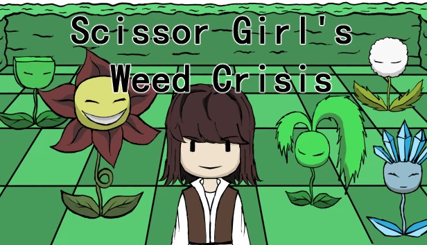 剪刀女孩的杂草危机（Scissor Girl's Weed Crisis） 游戏封面
