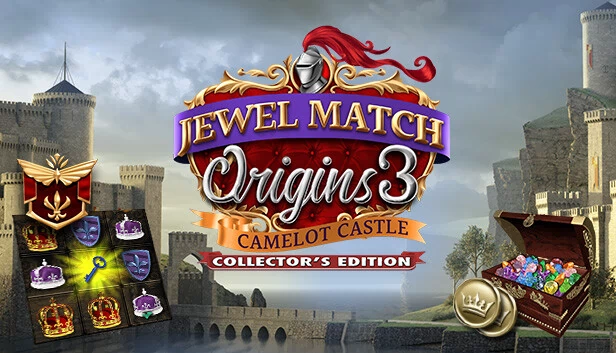 宝石迷阵起源3 - 卡美洛城堡收藏版（Jewel Match Origins 3 - Camelot Castle Collector's Edition） 游戏封面