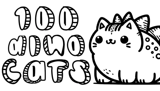 100 Dino Cats 游戏封面