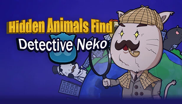 隐藏动物找茬：侦探喵（Hidden Animals Find : Detective Neko） 游戏封面